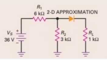 R1
6 k2 2-D APPROXIMATION
Vs
R2
3 k2
R
36 V
1 k2
