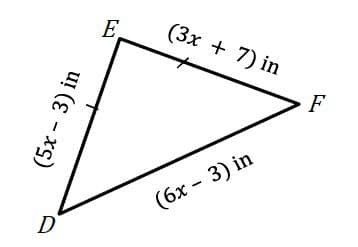 E
(3х + 7) in
F
(бх - 3) in
D
(5х - 3) in
