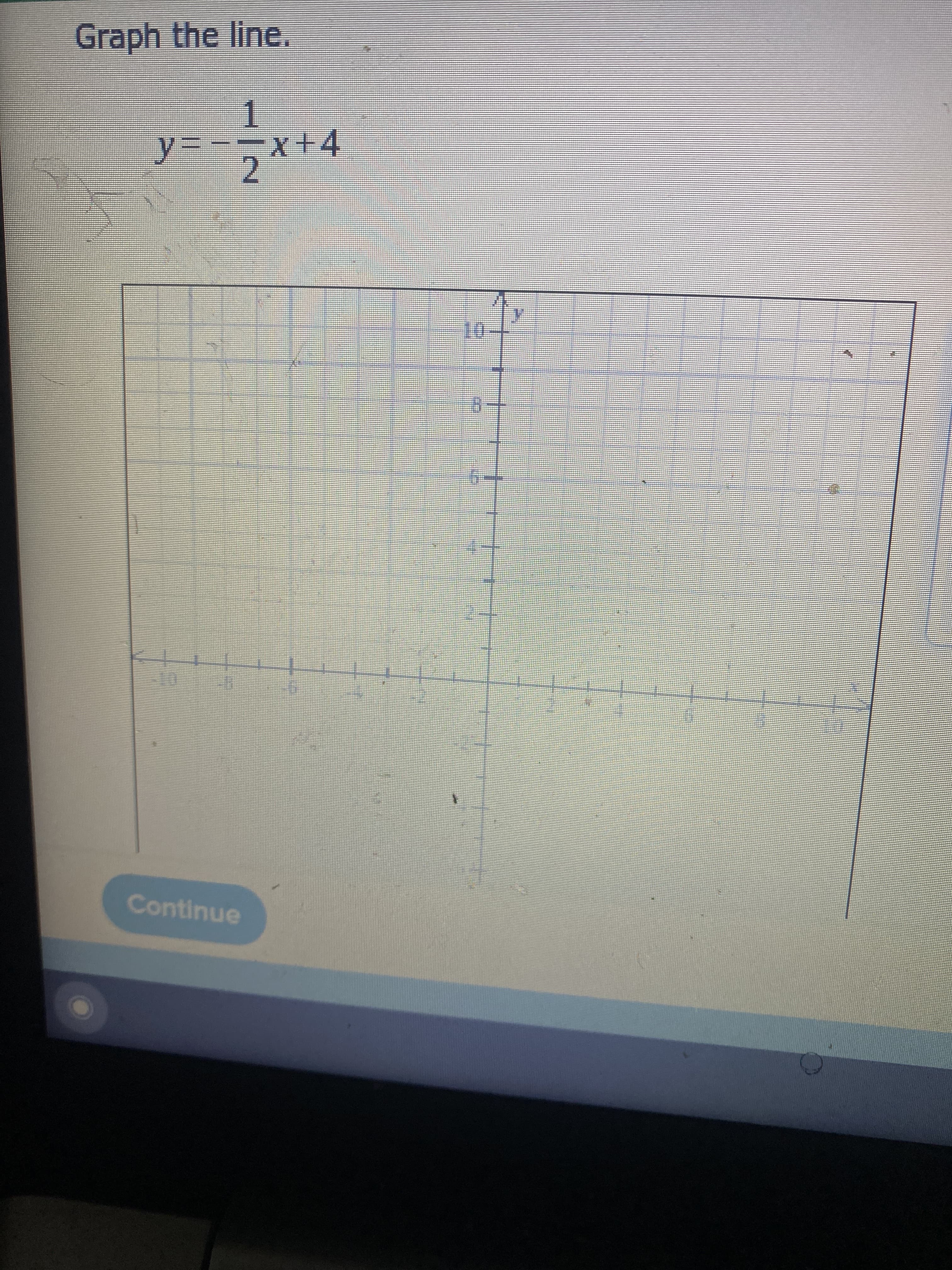 Graph the line.
1
y3D-x+4
