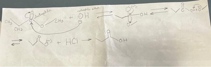 CH₂
CH2
دے
Pelectrophilic
CH3
dophilic altc
OH
+ HC) -
OH
Vi
ی آماده ورا دے
-OH.
+0