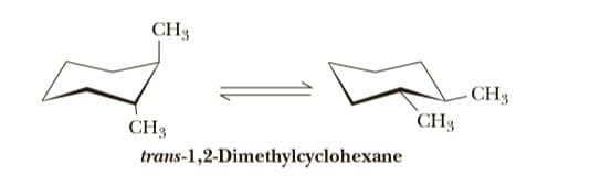 CH3
CH3
CH3
CH3
trans-1,2-Dimethylcyclohexane
