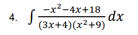 -x2-4x+18
(3x+4)(x²+9)
4.
