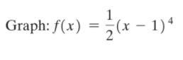 1
Graph: f(x) = (x – 1)*
