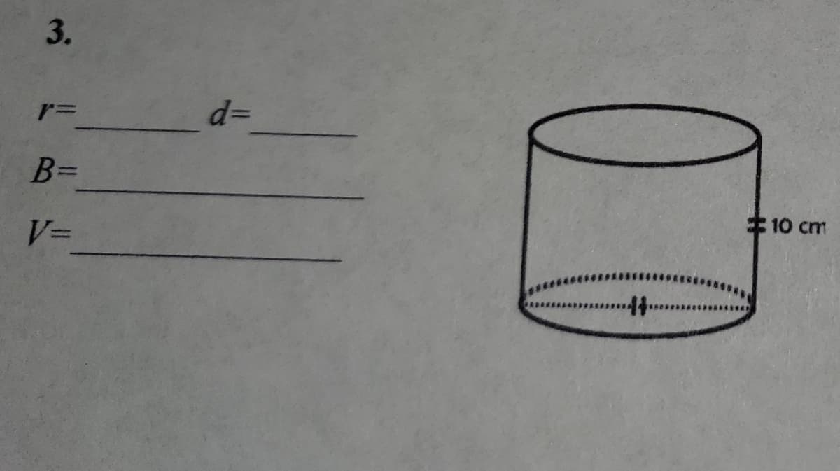 3.
d=
B%3D
キ10 cm
V3D
