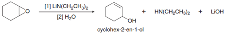 [1) LIN(CH,CH3),
LIOH
[2] H2O
HN(CH2CH3)2
Он
cyclohex-2-en-1-ol
