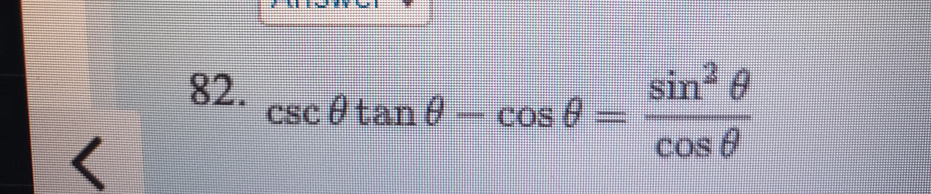 csc 0tan e
sin 6
cos 8 =
cosd
