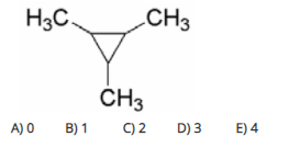 H3C.
CH3
CH3
A) 0
B) 1
C)2
D) 3
E) 4
