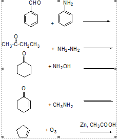 сно
NH2
CH--C-CH,CH3
NH2-NH2
+ NH2OH
+ CH;NH2
Zn, CH3COOH
+ 03

