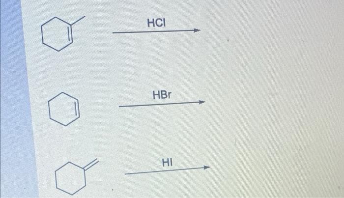 НСI
HBr
HI