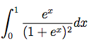 et
dx
(1+ e=)²
0.
