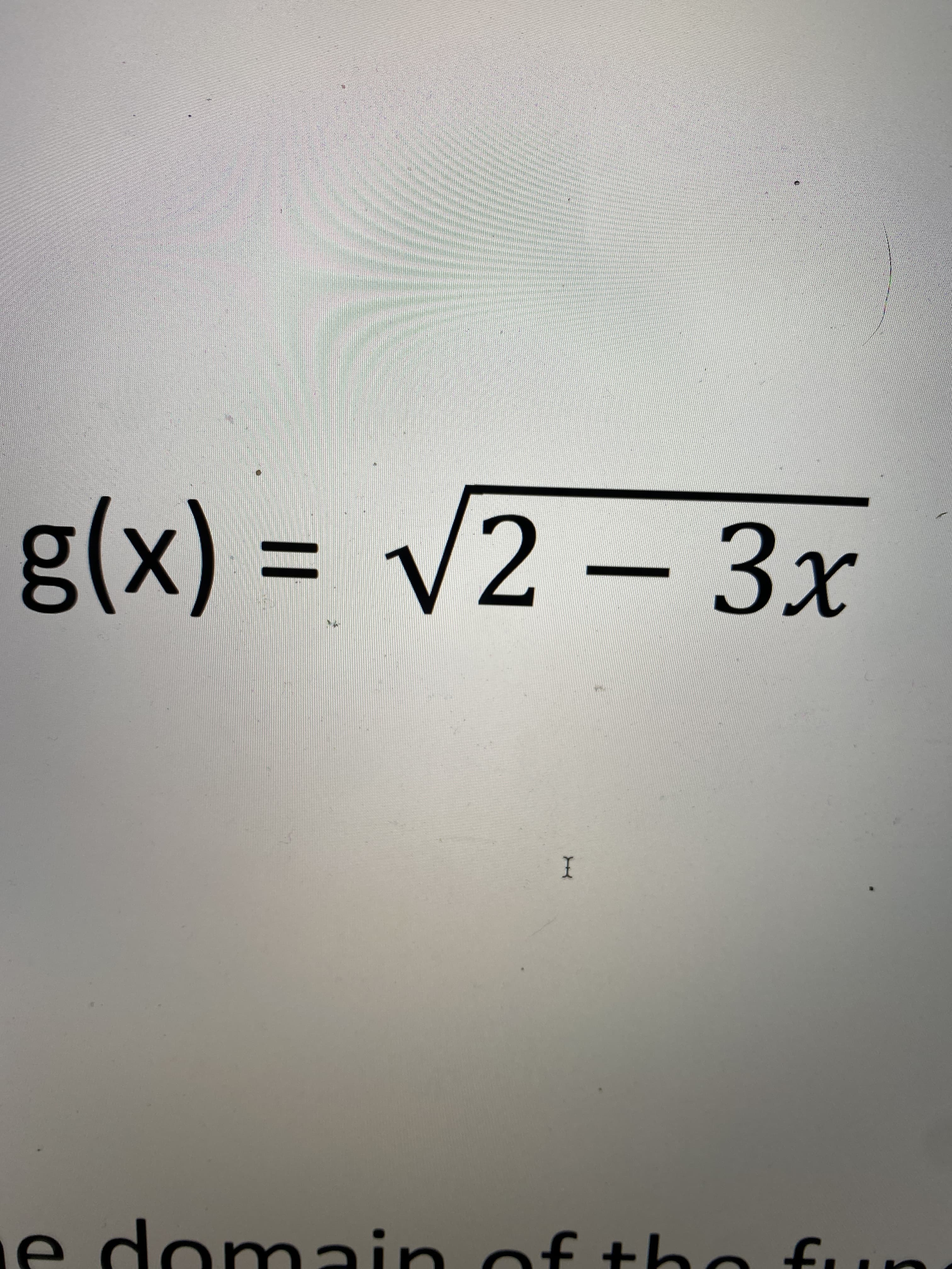 g(x) = v2 – 3x
%3D
