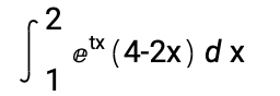 2
e* (4-2х) d x
1
