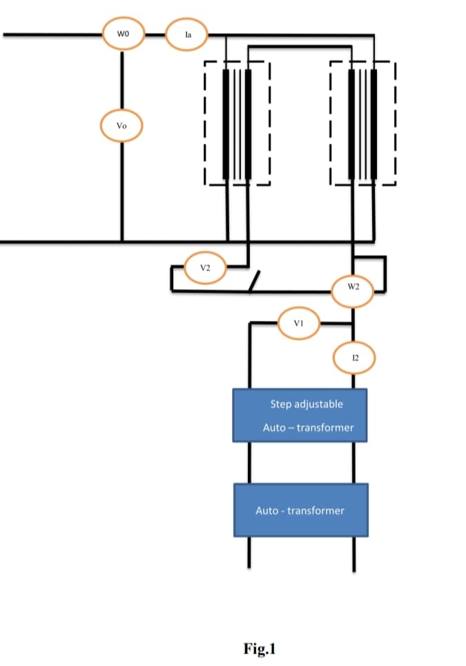 wo
Vo
W2
VI
12
Step adjustable
Auto – transformer
Auto - transformer
Fig.1
