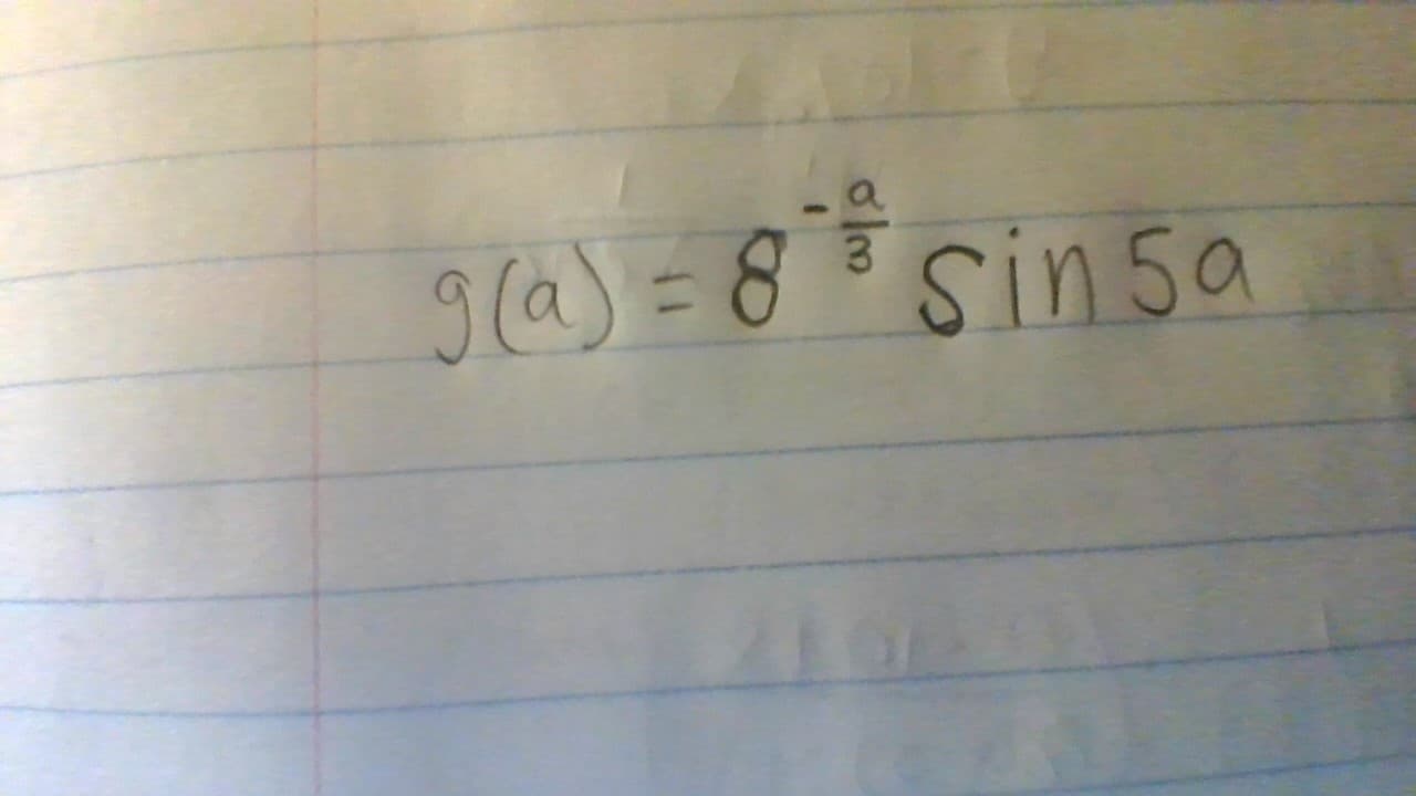 gla) = 8 3
sin5a
11
