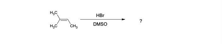 H₂C
H₂C
CH3
HBr
DMSO
?