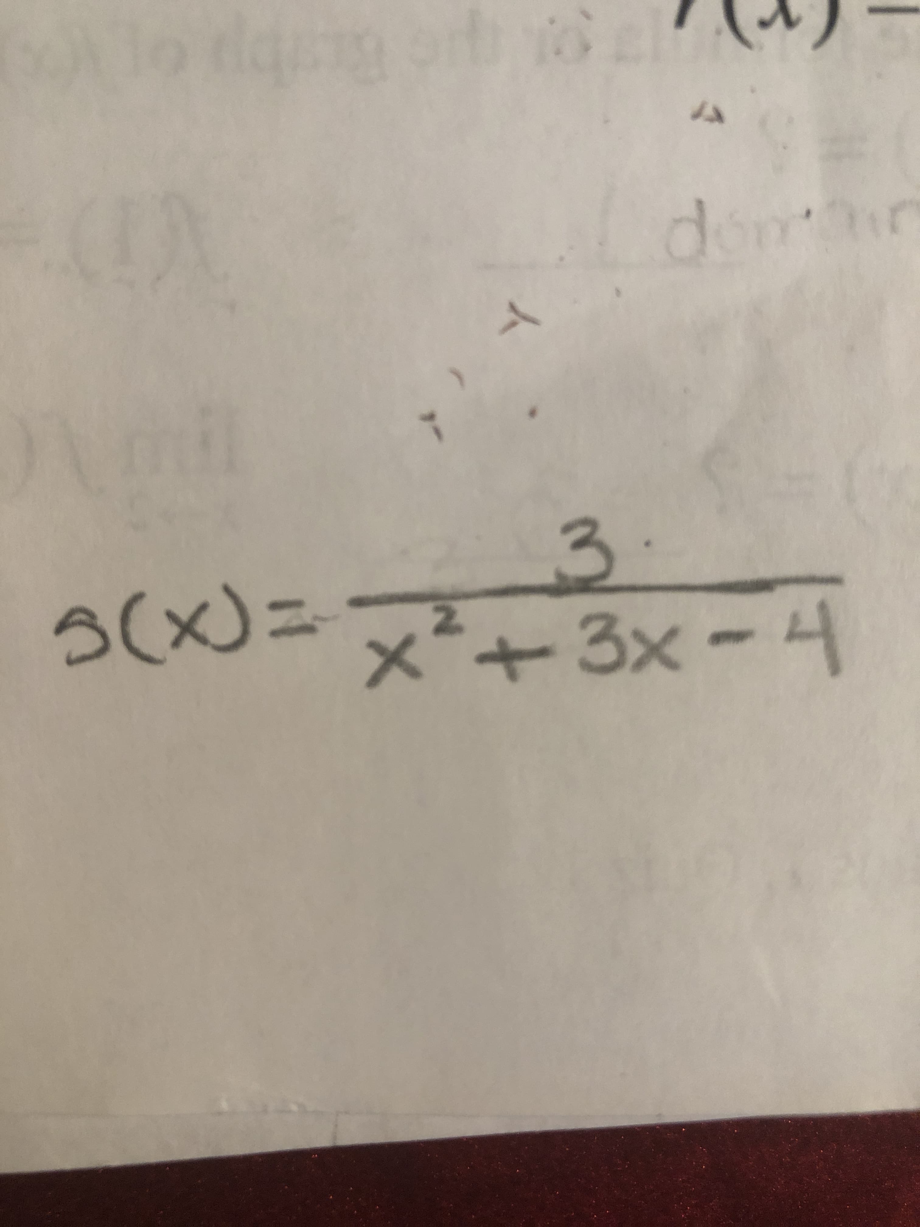人
3.
x²+3x -4
3(x)%=D
