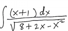 (x+1 ) dy
V8+2x -X²
