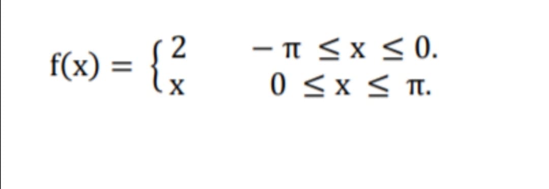 f(x) = {?
-π<x 0.
0<x<π.
