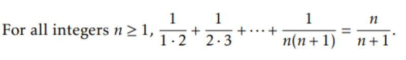 п
For all integers n > 1,
1.2
2.3
п(п+ 1) п+ 1

