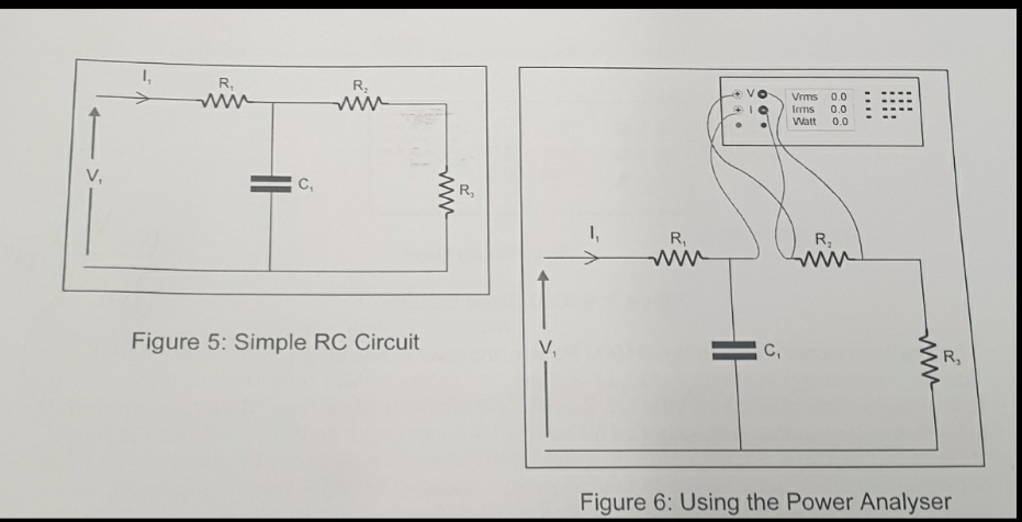 I,
R,
R,
0.0
0.0
Vrms
Irms
Watt
0.0
V,
C,
R,
1,
R,
ww
R,
ww
Figure 5: Simple RC Circuit
V,
C,
R,
Figure 6: Using the Power Analyser
ww
0 0.
