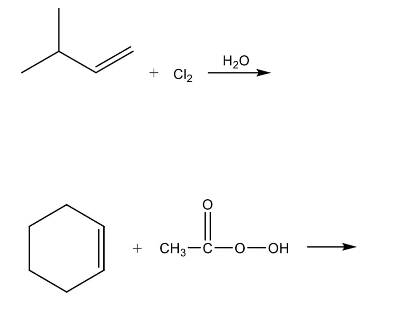 H20
+ Cl2
+ CHз—с—о—он
