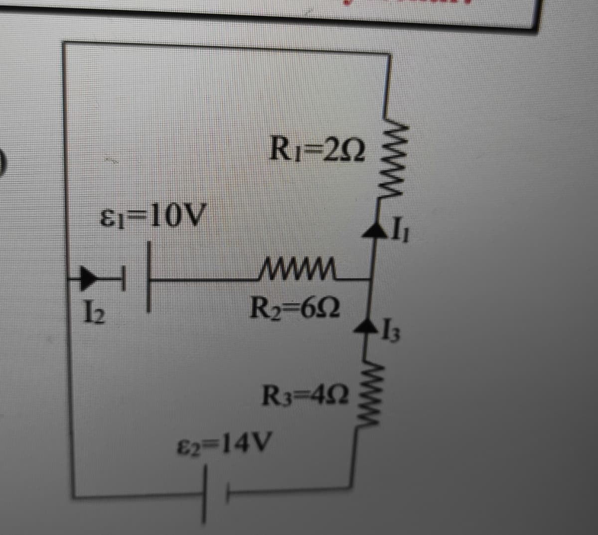 RI=22
E1=10V
Mww
R2-62
R3-42
E2-14V
www
