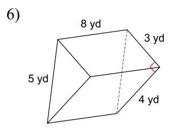 6)
8 yd
З yd
5 yd
4 yd
