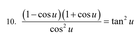 1- cosu) (1+ cos uи)
10.
2
tan u
cosʻ u
