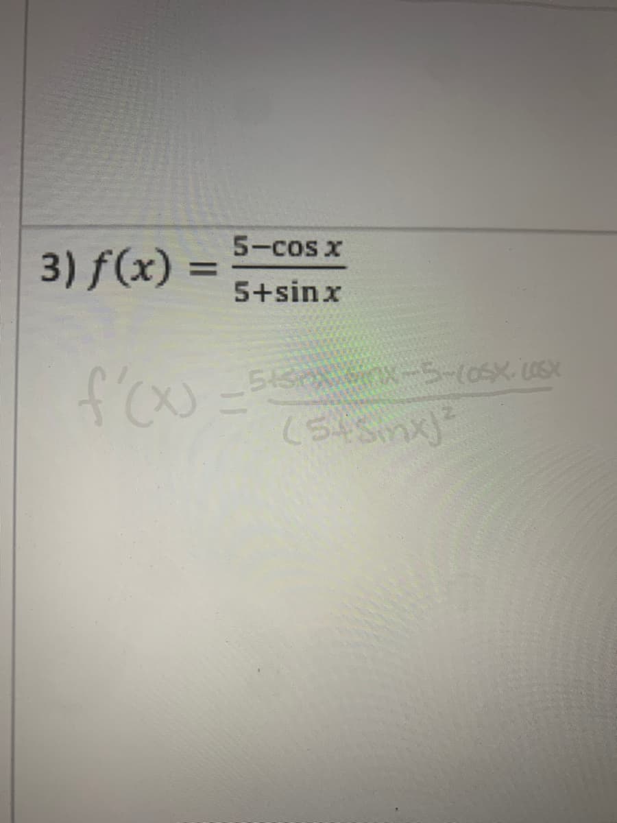 5-cos x
3) f(x) =
%3D
5+sinx
flow
