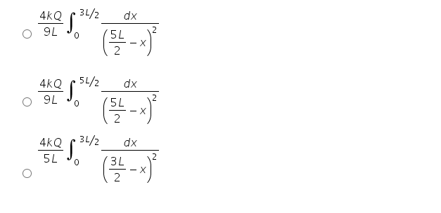 3L/2
AKO
dx
9L
5L
2
- X
4kQ
dx
2
(블
9L
5L
- X
2
4kQ
3L/2
dx
S.
(블-)
2
5L
3L
2
