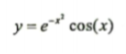y=e cos(x)
