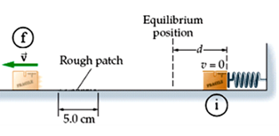 Equilibrium
position
Rough patch
5.0 cm
