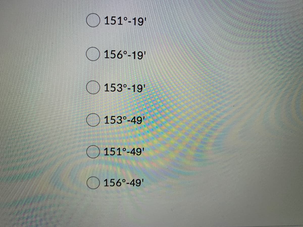 151°-19'
O 156°-19'
153°-19'
153°-49
O 151°-49'
O 156°-49'
