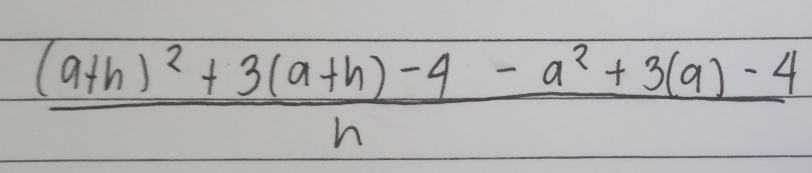 9th )?+ 3(ath)-4 - a²+3(9) - 4
