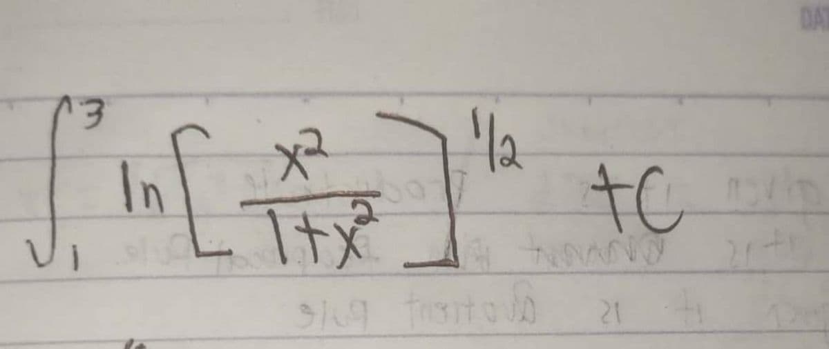 13
In [
1/1/2
slug frantaub
x²
1+x²
DAT
to moto
21+1
NANU
21 +1