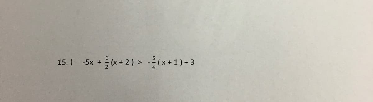 + 글(x+2) > -등(x+1)+3
-5x +
