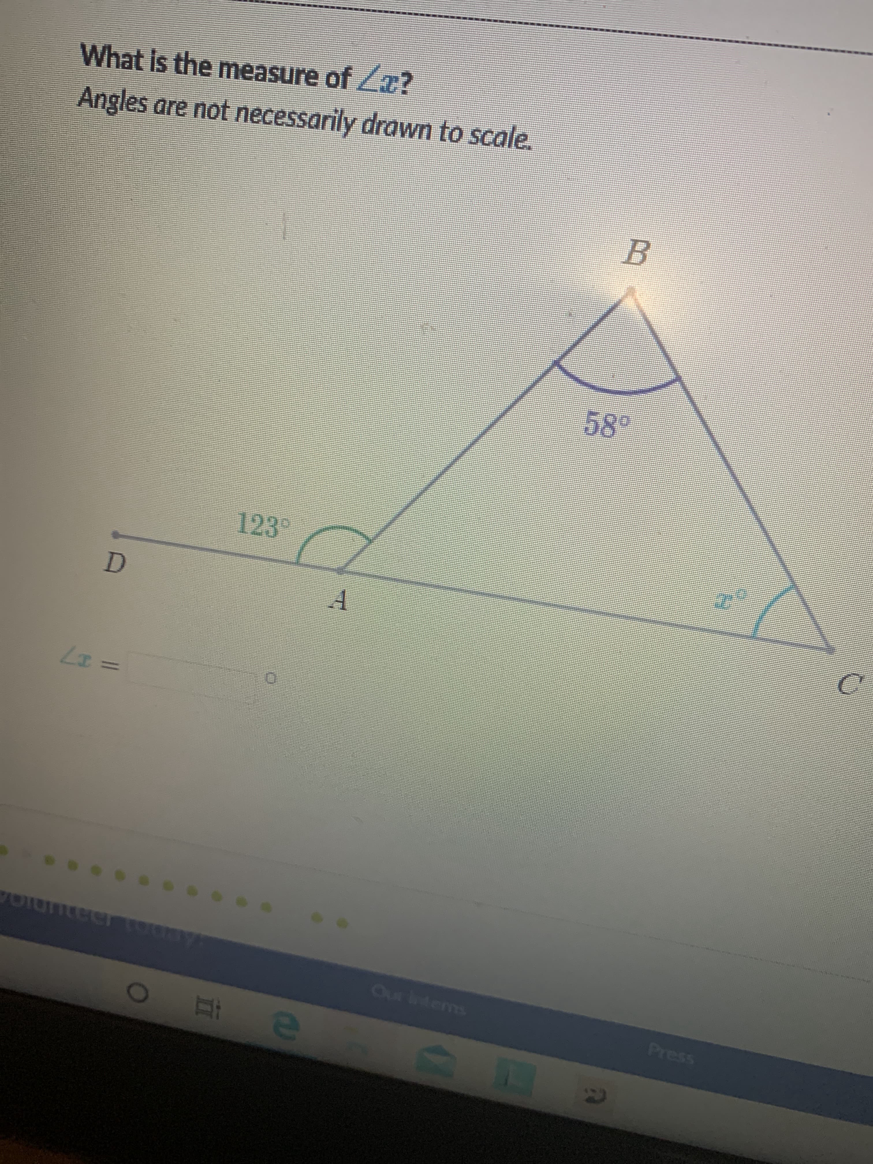 What is the measure of Za?
Angles gre not
