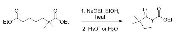 Eto
OEt
1. NaOEt, EtOH,
heat
2. H3O* or H₂O
the
OEt