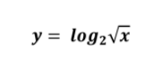 y = logżvx
