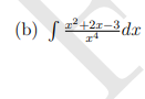 (b) S *+2=-3dx
