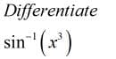 Differentiate
sin (x')
