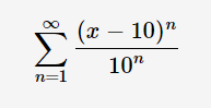 (х — 10)"
00
10"
n=1
WI
