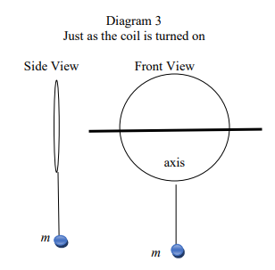 Diagram 3
Just as the coil is turned on
Side View
Front View
аxis
m
m
