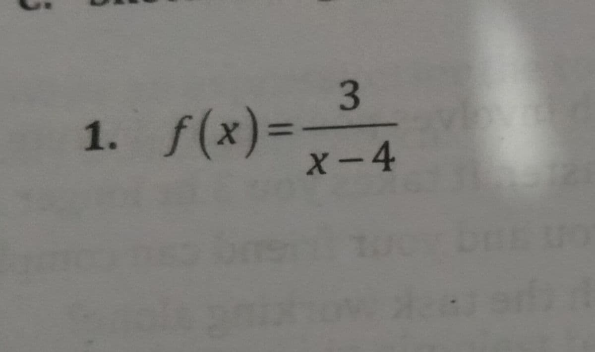1. f(x)3=
X-4
3.
