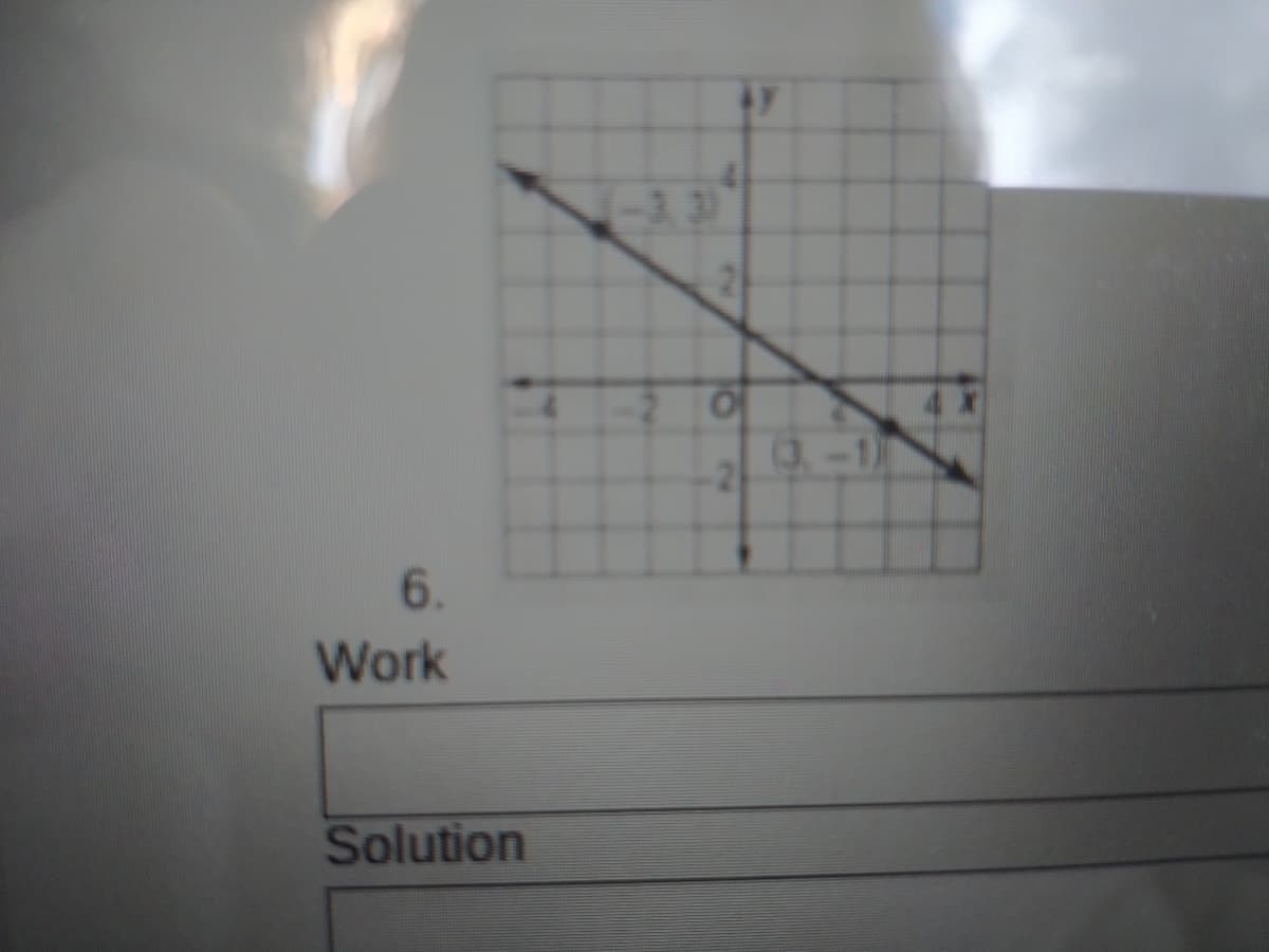 <-3.3)
3-1
6.
Work
Solution
