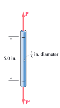 in. diameter
5.0 in.
P'
