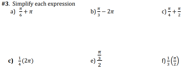 #3. Simplify each expression
a)
b)플-27
c)등(2m)
e)
프프 2
