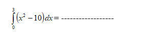 3
(x² – 10)dx=
