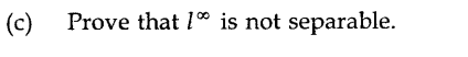 (c)
Prove that 10 is not separable.
