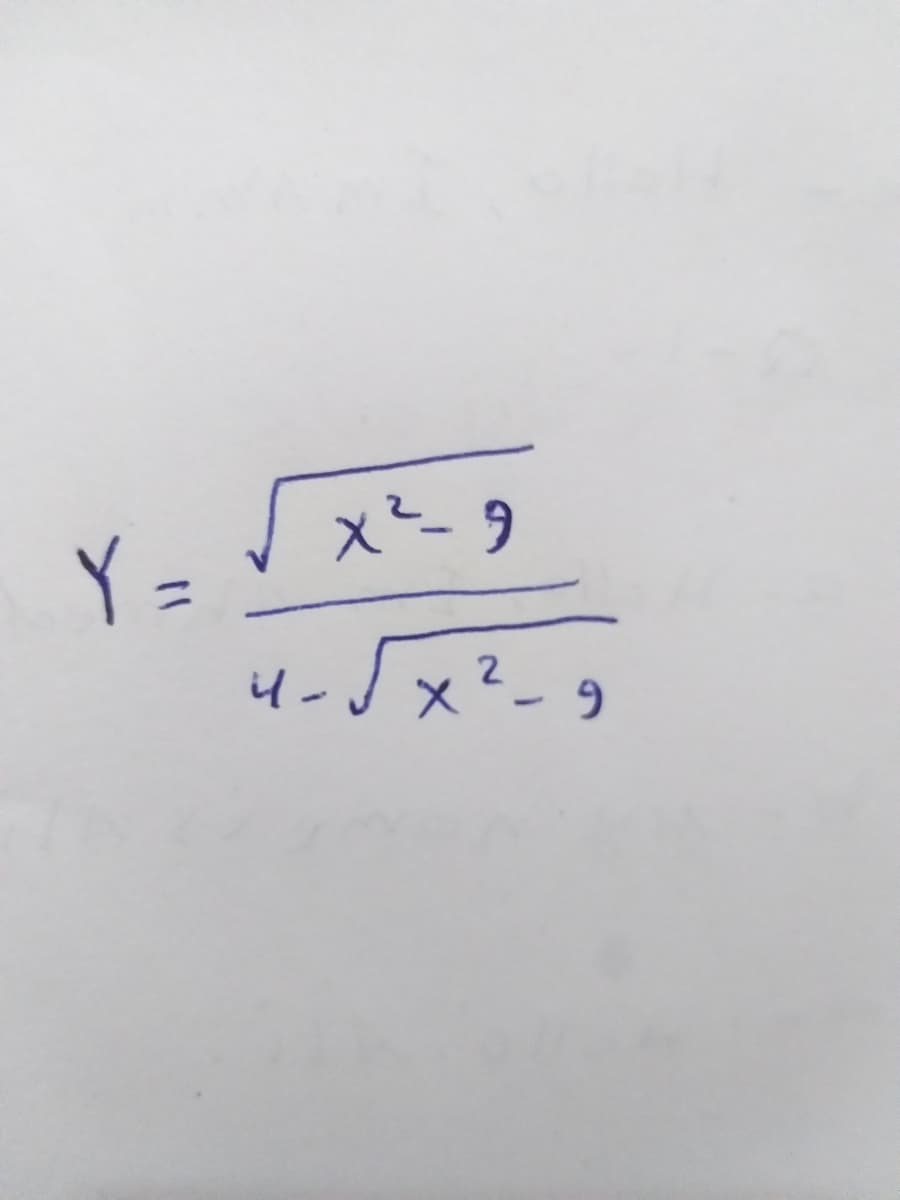 x- 9
Y =
il-
x²-9
